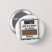 Schweizer Schokolade Button (Vorne & Hinten)