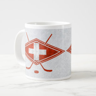 Schweizer Schweiz Eis-Hockey-Flaggen-Tasse Jumbo-Tasse