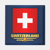 "Schweizer Stolz" Magnet (Vorne)