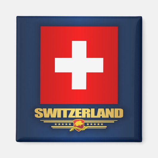 "Schweizer Stolz" Magnet (Vorne)