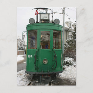 Schweizer Straßenbahnen im BVB M-Parc Depot, Basel Postkarte