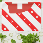 Schweizer stripes Flagge Handtuch (Gefaltet)
