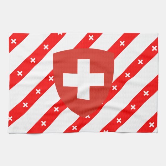 Schweizer stripes Flagge Handtuch (Horizontal)