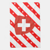 Schweizer stripes Flagge Handtuch (Vertikal)
