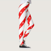 Schweizer stripes Flagge Leggings (Rechts)