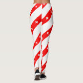 Schweizer stripes Flagge Leggings (Rückseite)