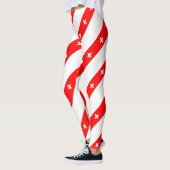 Schweizer stripes Flagge Leggings (Links)
