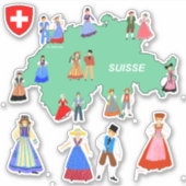 Schweizer Traditionen Aufkleber (Vorderseite)