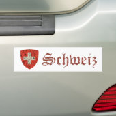 Schweizer Wappen, beunruhigt Autoaufkleber (Auf Auto)
