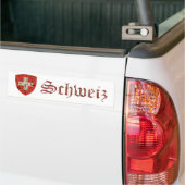 Schweizer Wappen, beunruhigt Autoaufkleber (Auf Lkw)