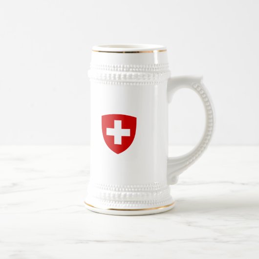 Schweizer Wappen - die Schweiz-Andenken Bierglas (Rechts)