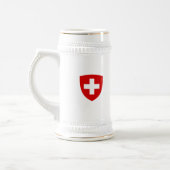 Schweizer Wappen - die Schweiz-Andenken Bierglas (Links)