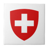 Schweizer Wappen - die Schweiz-Andenken Fliese (Vorderseite)