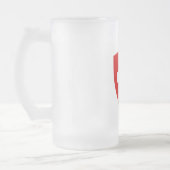 Schweizer Wappen - die Schweiz-Andenken Mattglas Bierglas (Links)