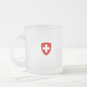 Schweizer Wappen - die Schweiz-Andenken Mattglastasse (Links)
