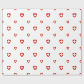 Schweizer Wappen Geschenkpapier (Flach)