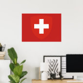 Schweizer Wappen Poster (Heimbüro)