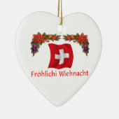 Schweizer Weihnachten Keramikornament (Rechts)