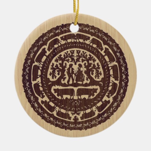 Schweizerische Ausschmückung Keramik Ornament (Vorne)