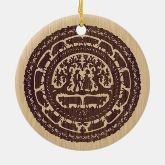 Schweizerische Ausschmückung Keramik Ornament (Hinten)