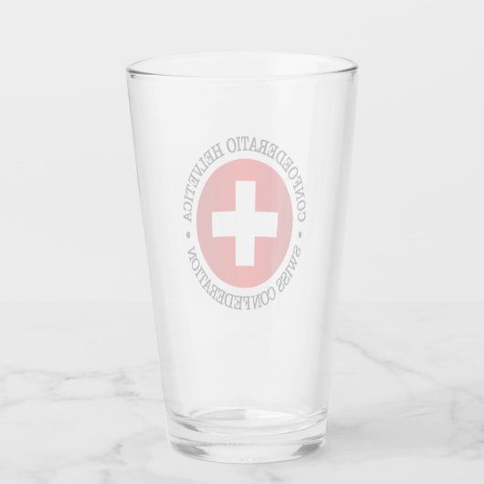 Schweizerische Eidgenossenschaft Glas (Rückseite)