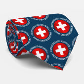Schweizerische Eidgenossenschaft Krawatte (Gerollt)