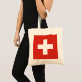 Schweizerische Eidgenossenschaft - Schweizer Flagg Tragetasche (Vorderseite (Produkt))
