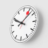 Schweizerische Eisenbahnuhr Runde Wanduhr (Winkel)