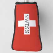 Schweizerische Flagge Golfkopfsock Golf Headcover (Rotieren 90)