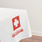 Schweizerische Flagge Personalisiert Tischdecke (Beispiel)