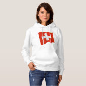 Schweizerische Flagge Womens Hoodie (Vorne ganz)