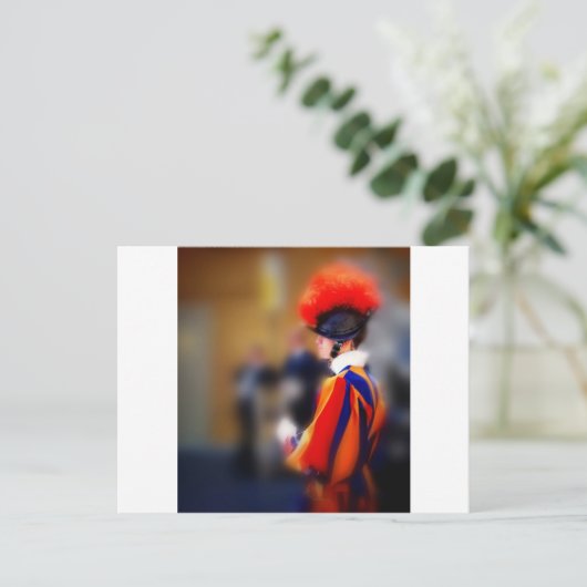 Schweizerische Garde Postkarte (Stehend Vorderseite)