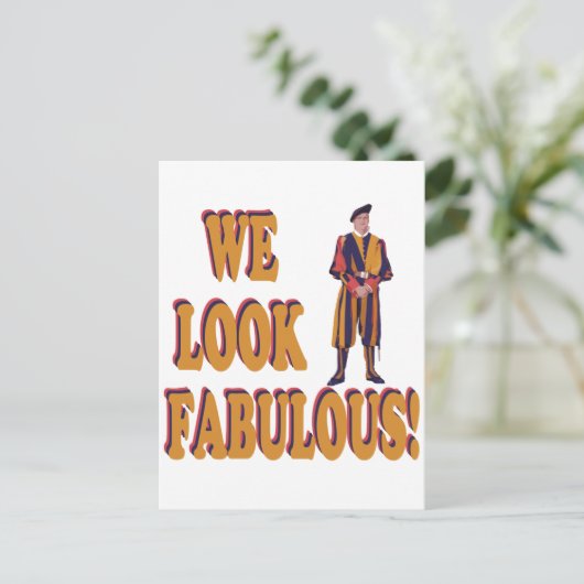 Schweizerische Garde Postkarte (Stehend Vorderseite)