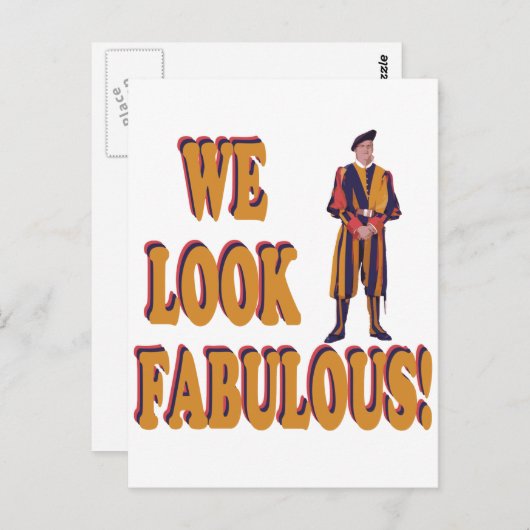 Schweizerische Garde Postkarte (Vorne/Hinten)