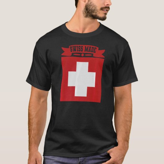 Schweizerische Made Schweiz 1 T-Shirt (Vorderseite)
