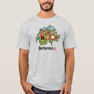 Schweizerischer Alpen-Volkstanz T-Shirt