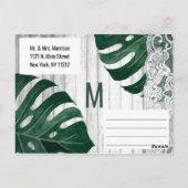 Schweizerischer Käse Leaf String Light Lace Gold R Postkarte (Rückseite)