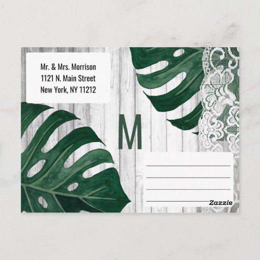 Schweizerischer Käse Leaf String Light Lace Gold R Postkarte (Rückseite)