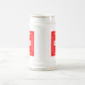 Schweizerischer Nationalfeiertag in vier Sprachen Bierglas (Mittel)