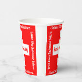 Schweizerischer Nationalfeiertag in vier Sprachen Pappbecher (Rechts)