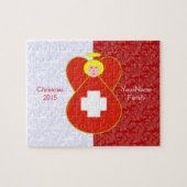 Schweizerisches Angel-Blonde-Haar mit Fahne Puzzle (Horizontal)