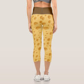 Schweizerisches Käsemuster Capri Leggings (Rückseite)