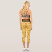 Schweizerisches Käsemuster Capri Leggings (Rückseite)