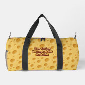 Schweizerisches Käsemuster Duffle Bag (Rückseite)