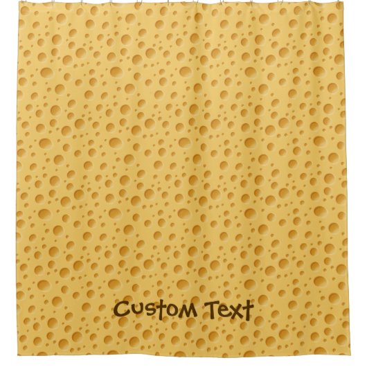 Schweizerisches Käsemuster Duschvorhang (Vorderseite)