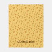 Schweizerisches Käsemuster Fleecedecke (Vorderseite)