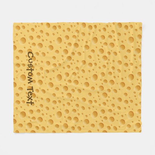 Schweizerisches Käsemuster Fleecedecke (Vorderseite (Horizontal))