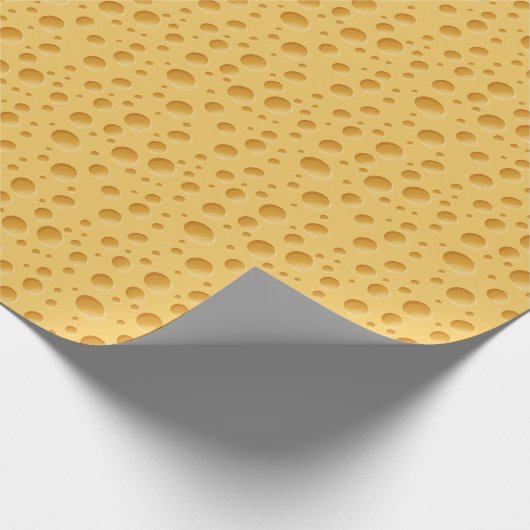 Schweizerisches Käsemuster Geschenkpapier (Ecke)