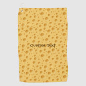 Schweizerisches Käsemuster Golfhandtuch (Vorderseite)