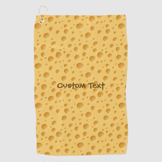 Schweizerisches Käsemuster Golfhandtuch (Vorderseite)